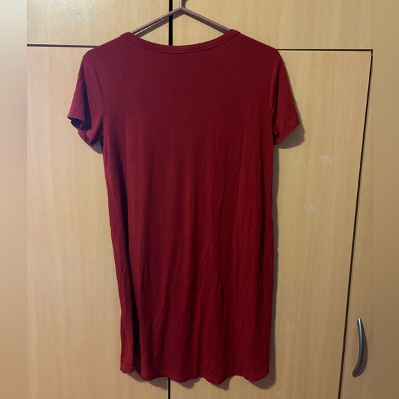 Garage Red T-Shirt Dress - Picture 2 of 4